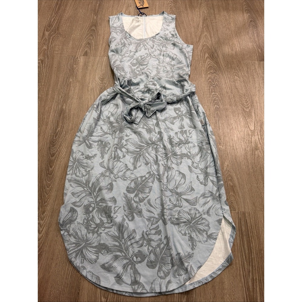 AFTCO‎ Sandpiper Printed Sleeveless Dress In Rain Washed Size Medium NEW